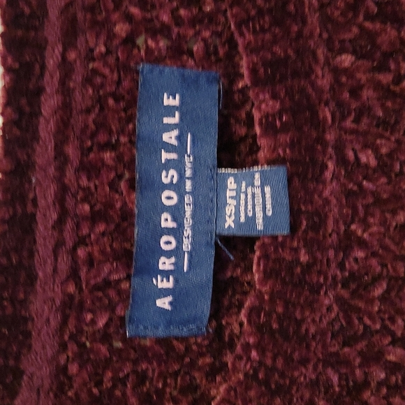 Warm Soft Wine Colored Chenille Sweater - Picture 3 of 3